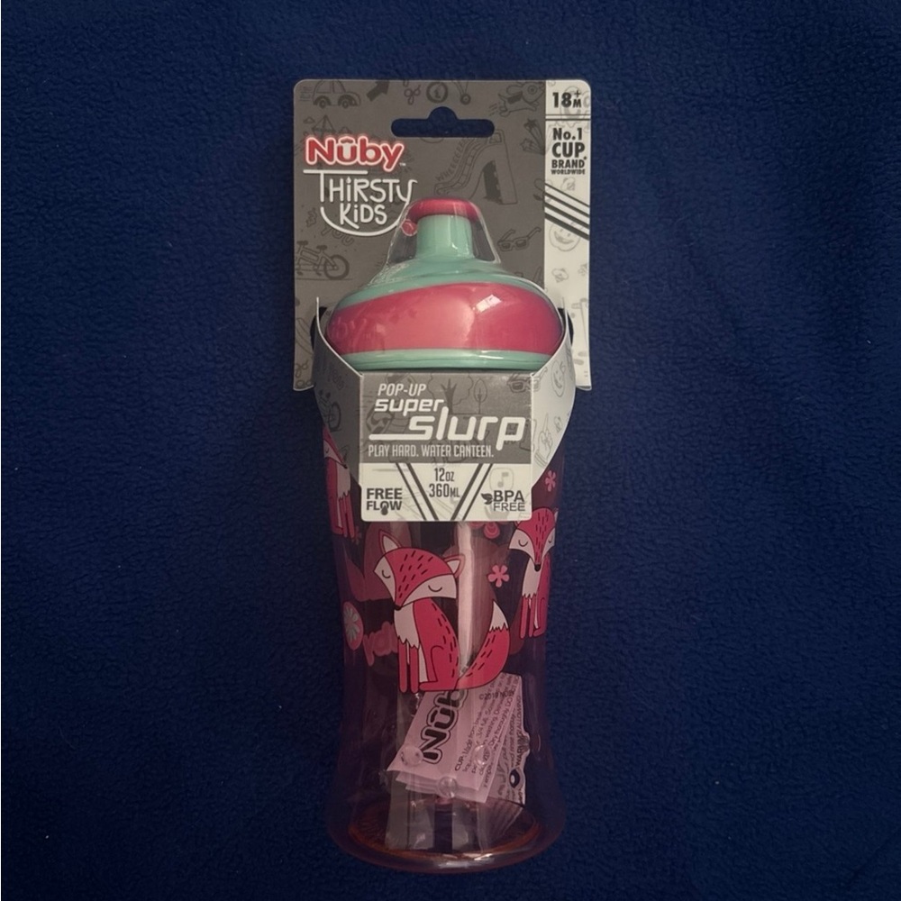 Nuby Pink and Red Kids Cup